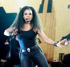 Janet Jackson dancing on a stage